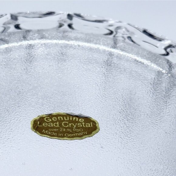 Vintage Goebel Circus Tent Box w/lid Leaded Frosted Crystal Horses MINT, Germany - Picture 2 of 3